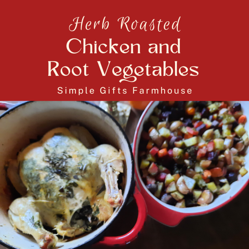Simple Herb-Roasted Chicken with Root Vegetables