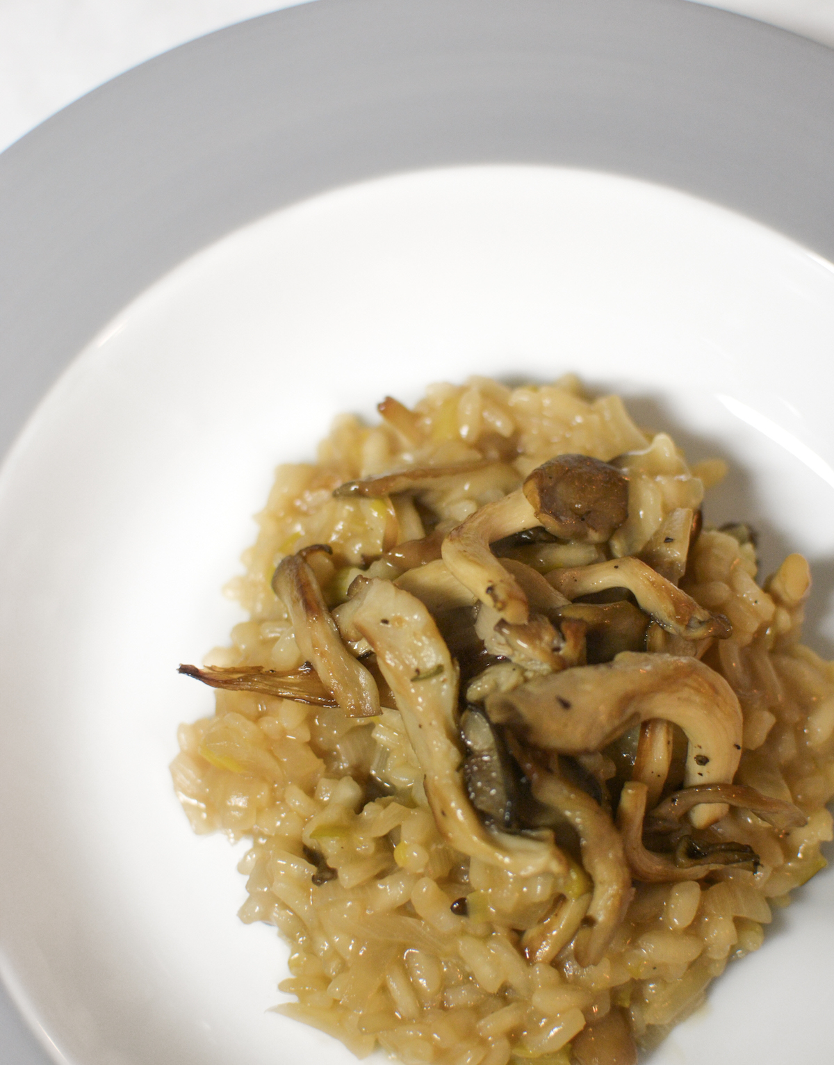 Wired Mushroom and Leek Risotto