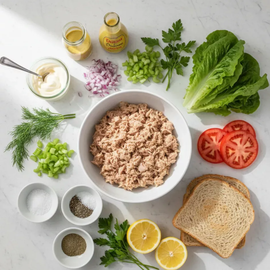 Compartmentalized Tuna Salad