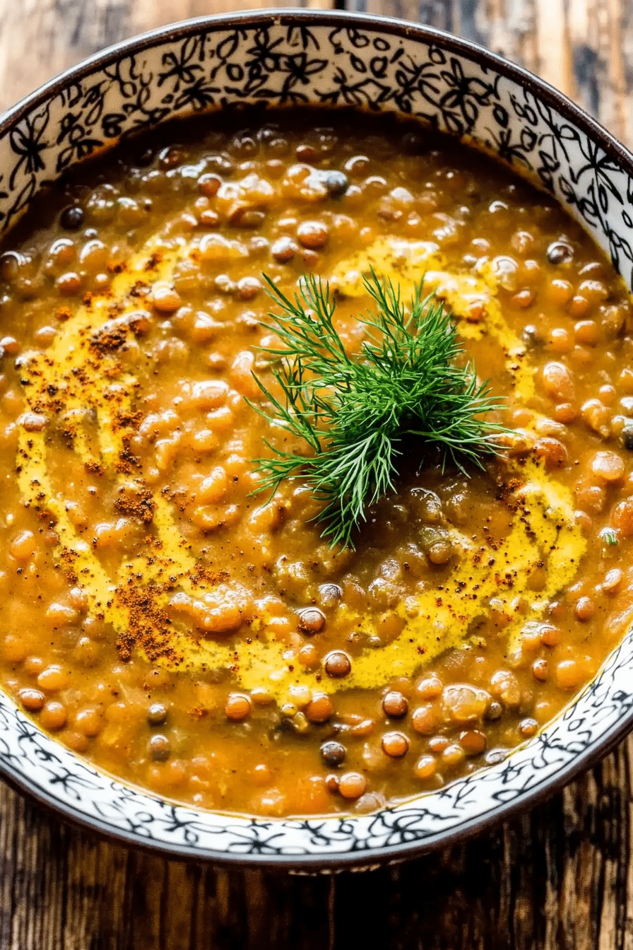 Slow-Simmered Red Lentil Soup