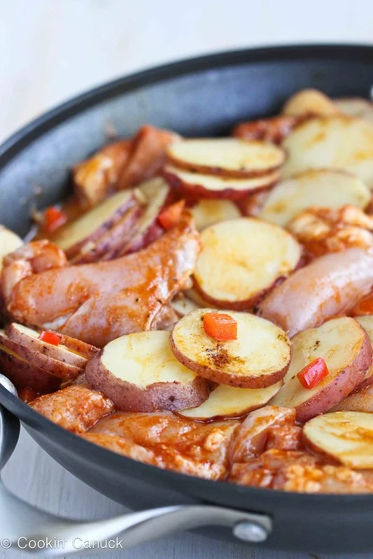 One-Pan Smoked Paprika Chicken with Roasted Sweet Potatoes