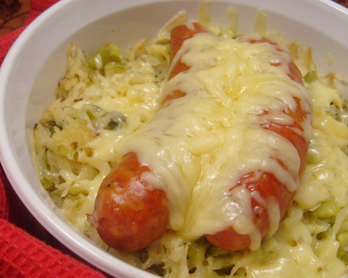 Smoked Sausage Stamppot with Sauerkraut