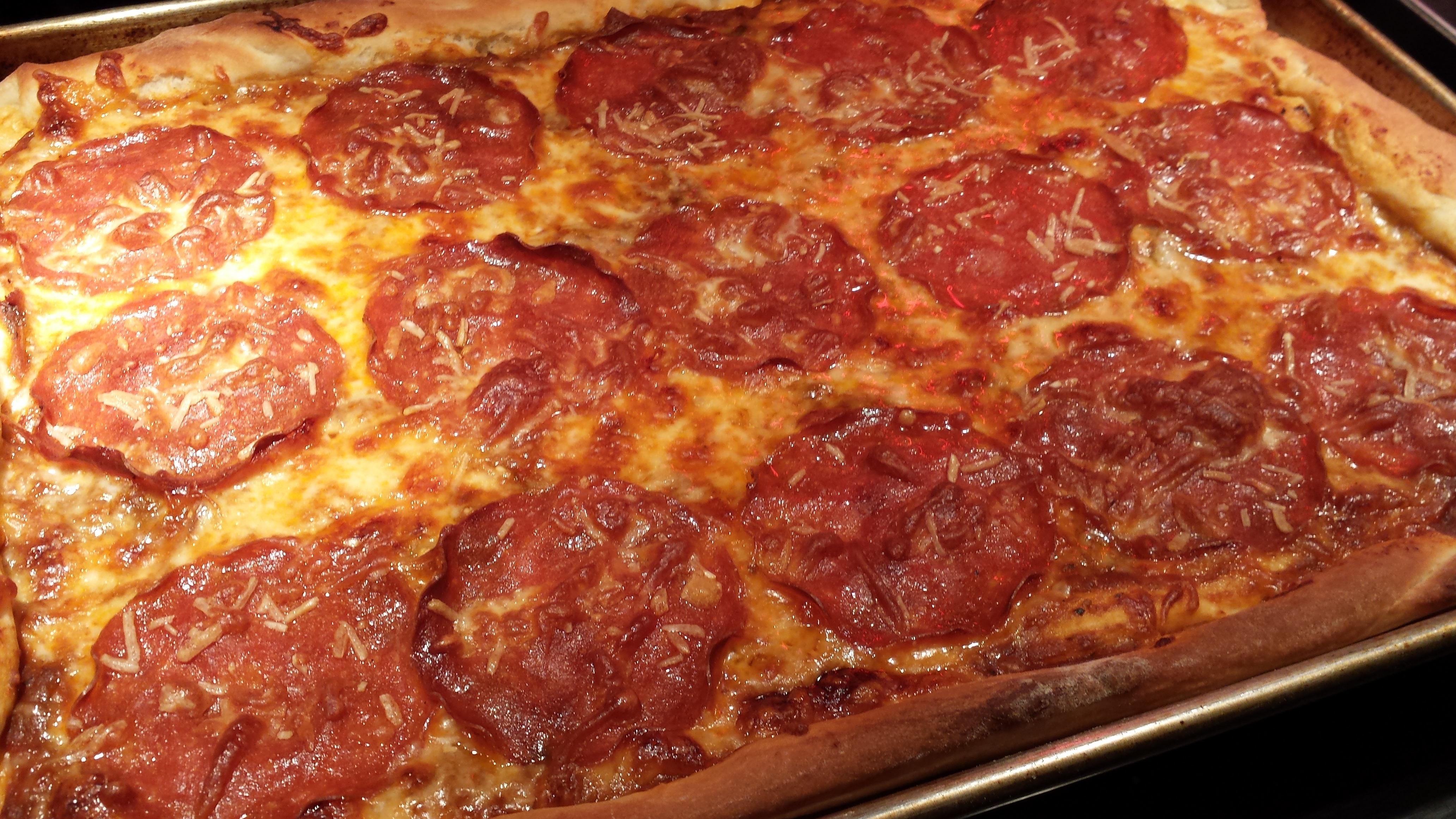 Smoked Pepperoni and Provolone Pizza