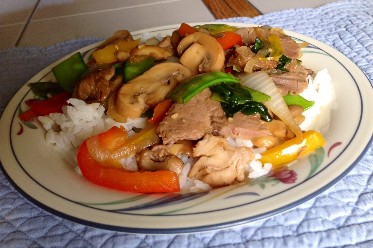 Sesame-Ginger Vegetable Stir-Fry with Snap Peas and Bell Peppers