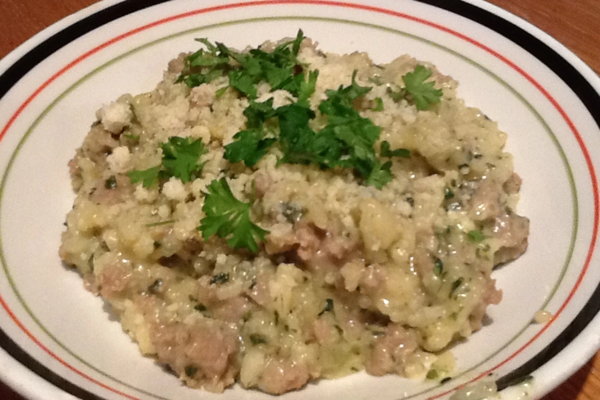 Sausage and Rosemary Risotto