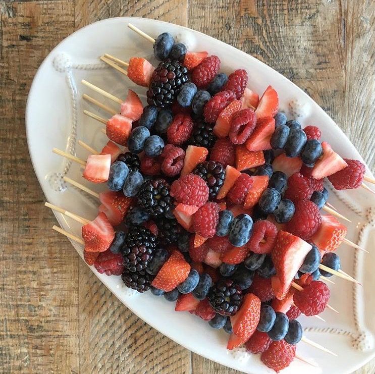 Berry-Infused Fruit Skewers with White Chocolate Drizzle