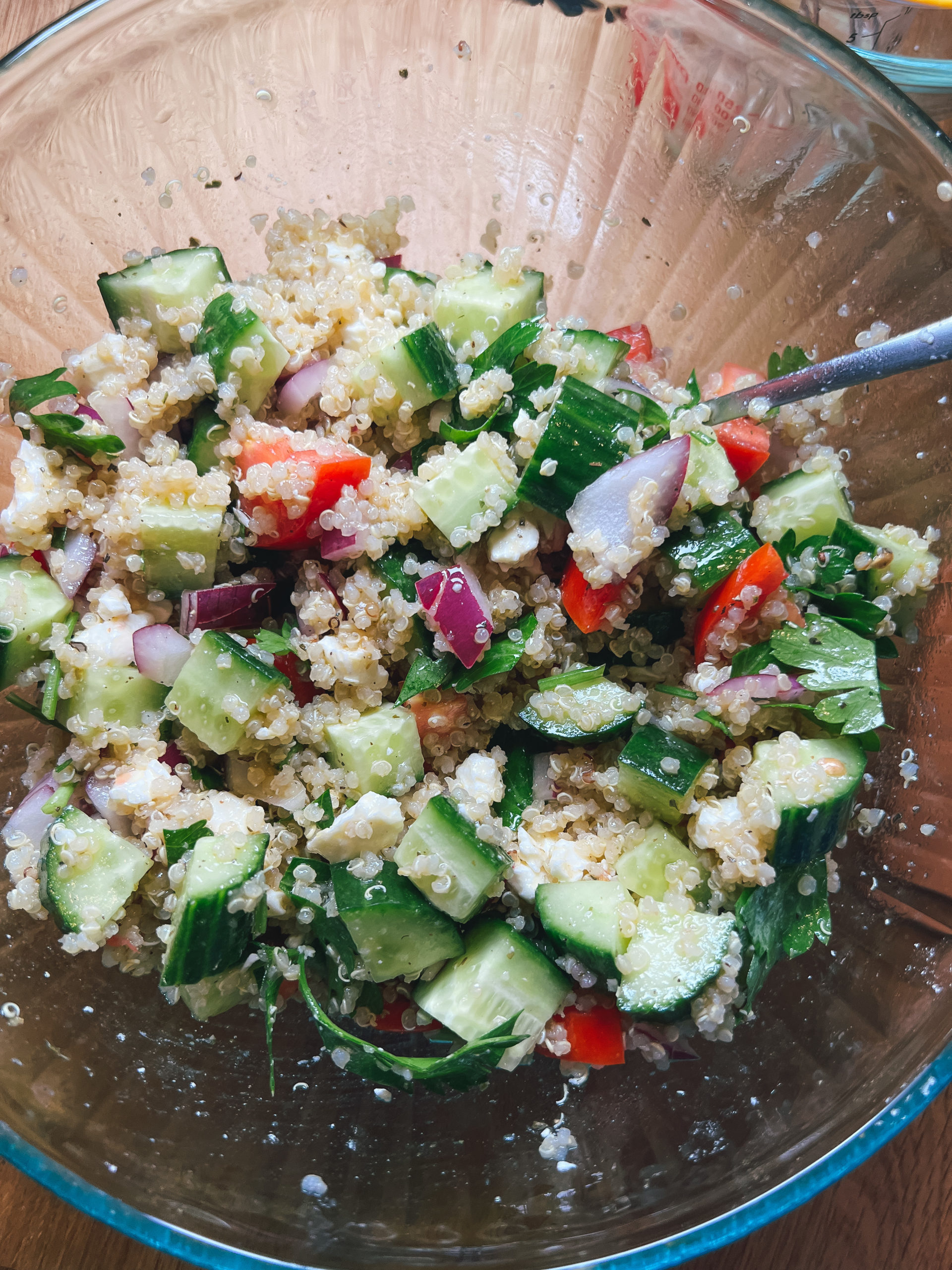 Herb-Infused Quinoa Salad with Cherry Tomatoes and Cucumber