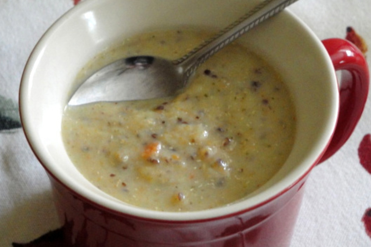 Creamy Thyme-Infused Vegetable Soup