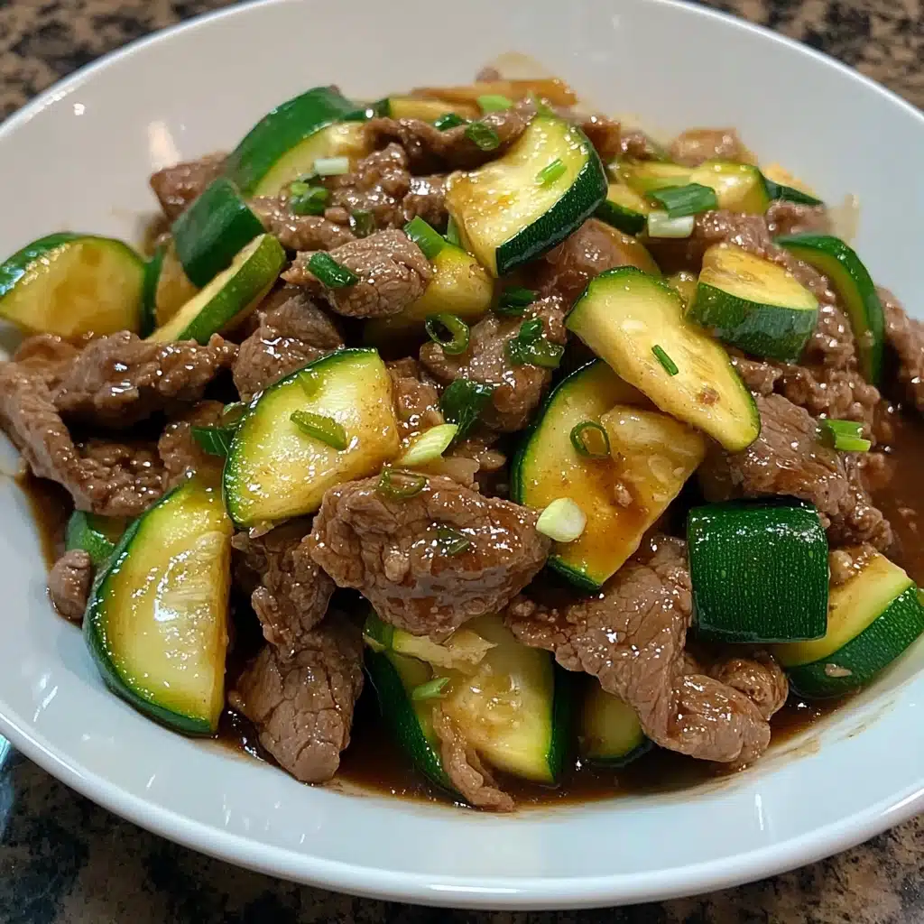 Soy-Glazed Beef and Zucchini Stir-Fry
