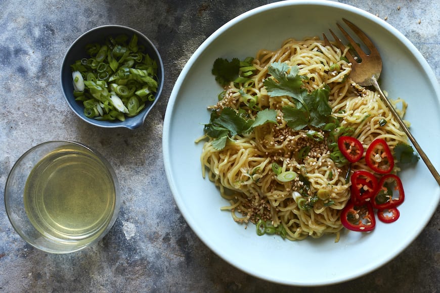 Sesame-Ginger Stir-Fried Noodles