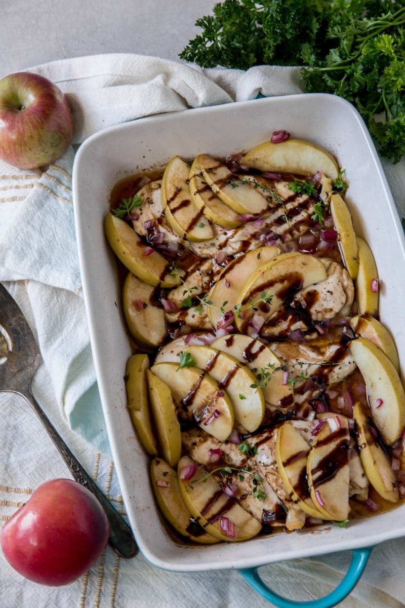 Pan-Seared Chicken with Apple and Thyme