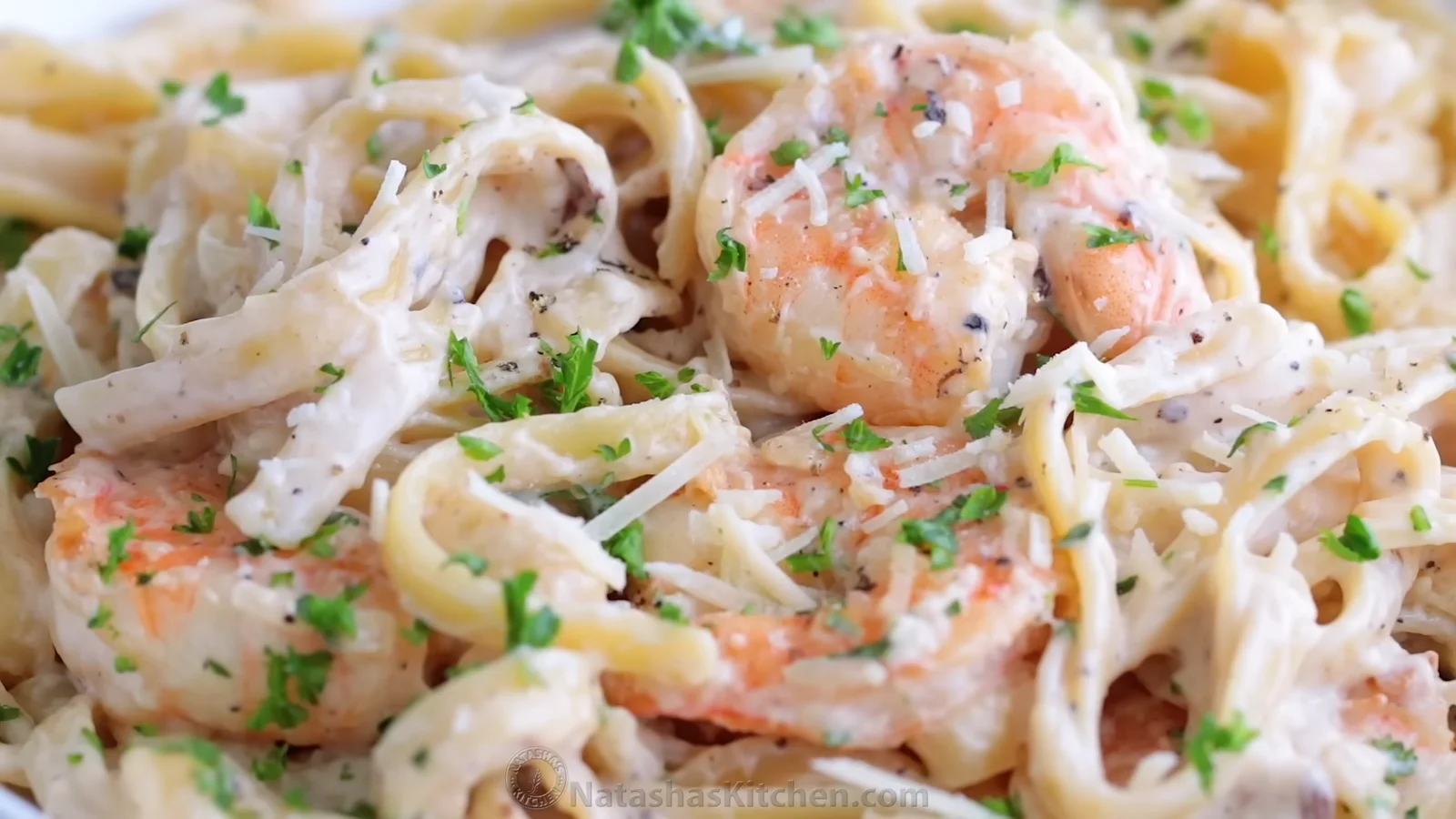 Sautéed Shrimp and Bell Pepper Linguine