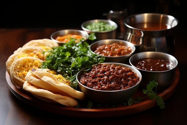 Chole Bhature with Tamarind Chutney