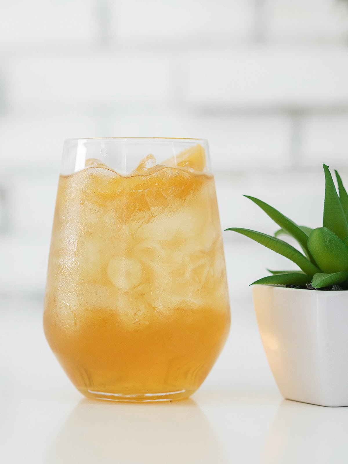Cognac-Apple Cider Spritzer with Clove