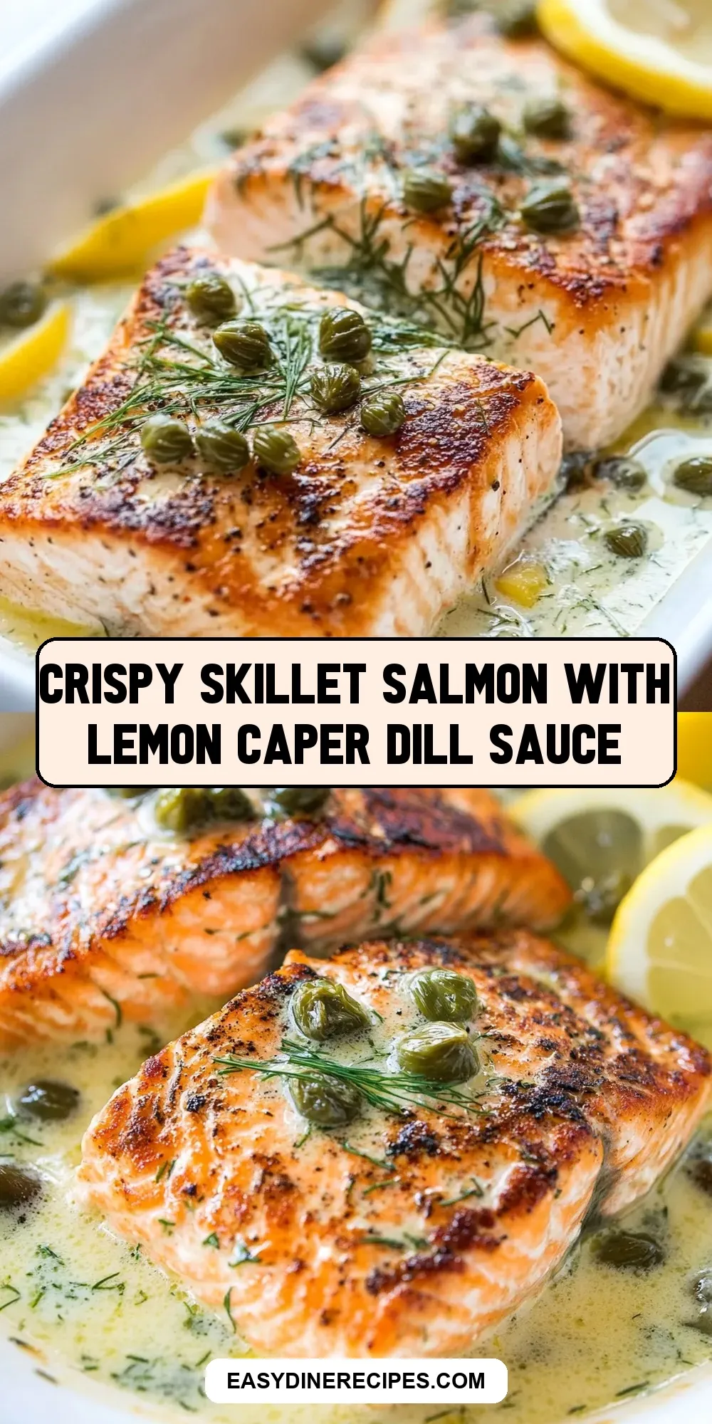 Caper-Crusted Salmon with Dill