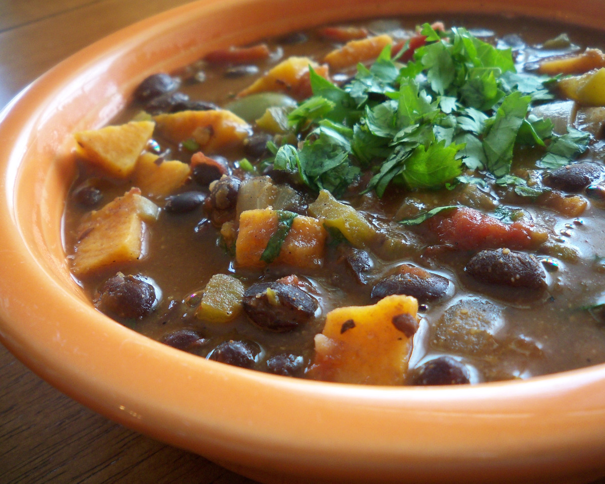 South Texas Black Bean and Sweet Potato Stew