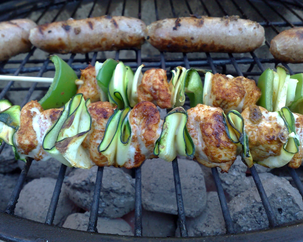Grilled Lemon-Zucchini Chicken Skewers