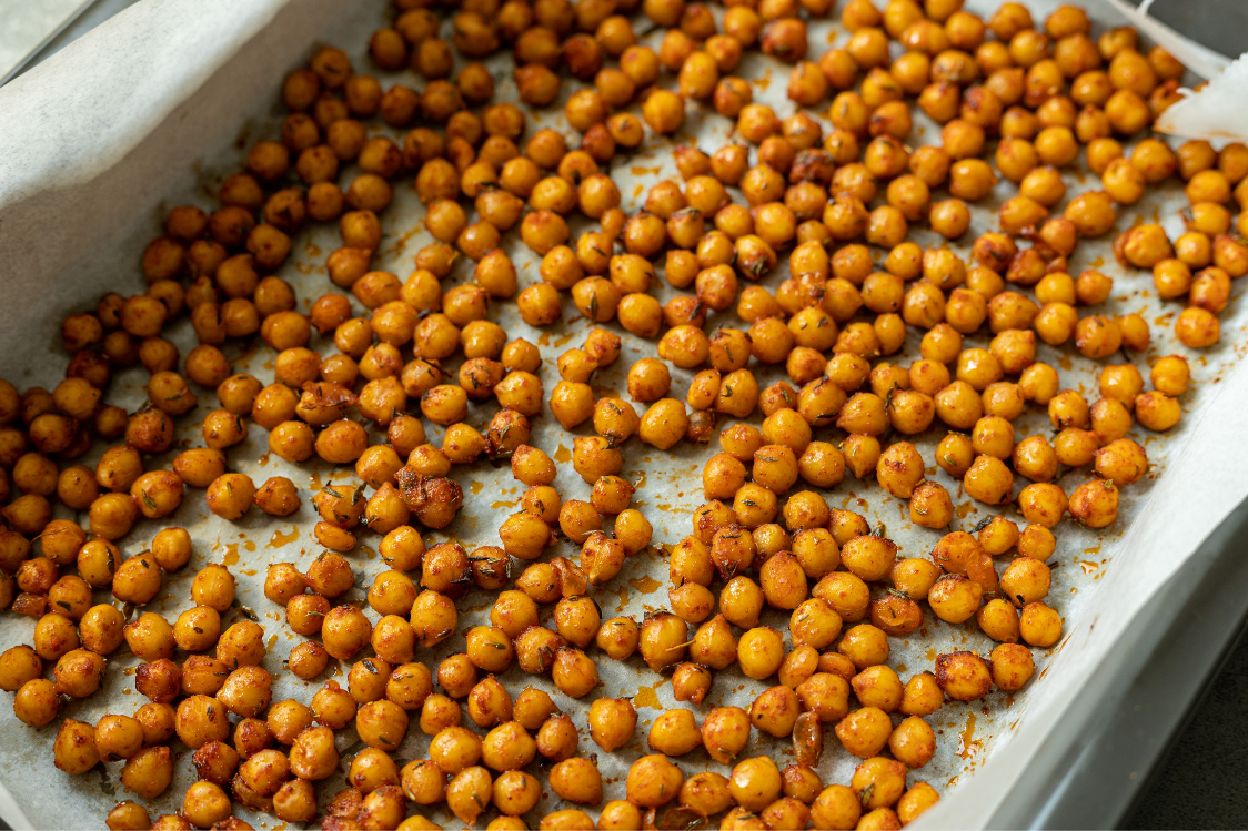 Lemon-Dill Caesar Salad with Crispy Chickpeas