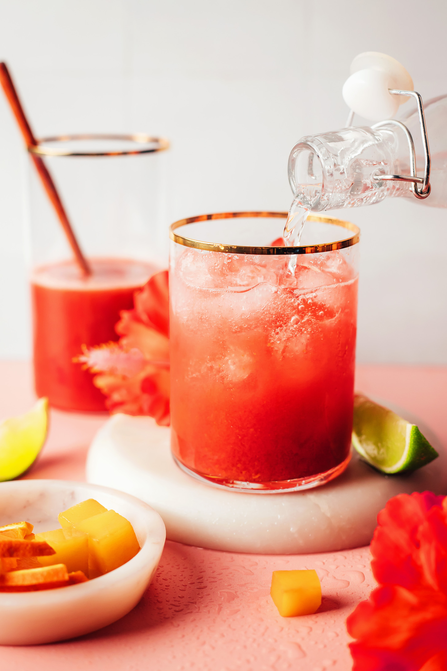 Sparkling Hibiscus and Citrus Infusion