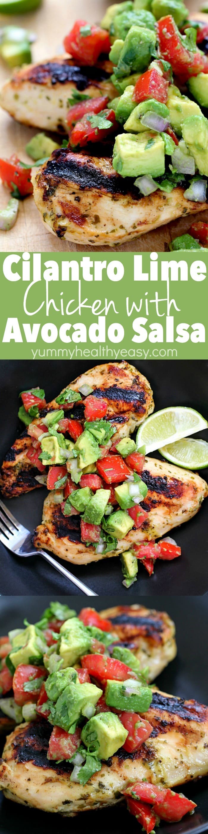 Pan-Seared Chicken Thighs with Avocado and Cilantro Salsa