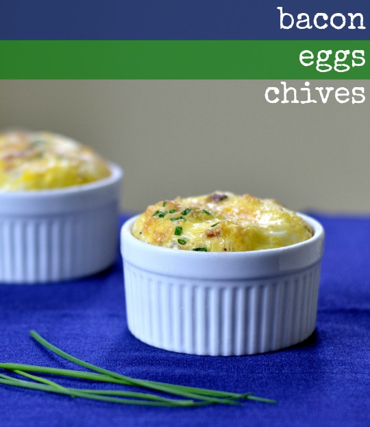 Sautéed Eggs with Bacon and Chives