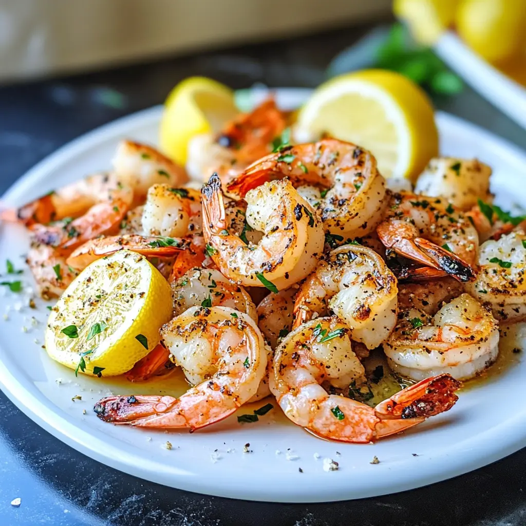 Grilled Lemon-Garlic Shrimp with Cherry Tomatoes