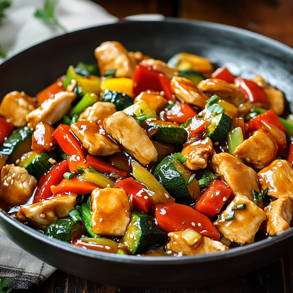 Solar-Grown Vegetable Stir Fry with Soy-Ginger Sauce