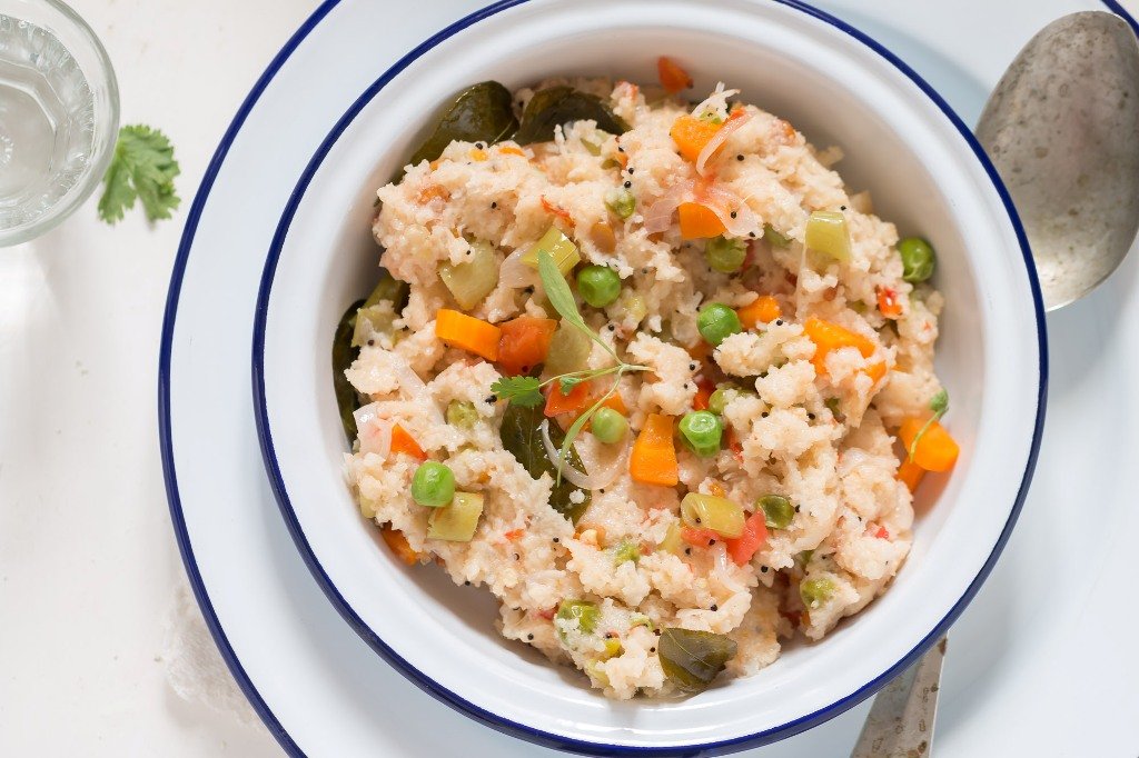 Savory Vegetable Upma with Tempering