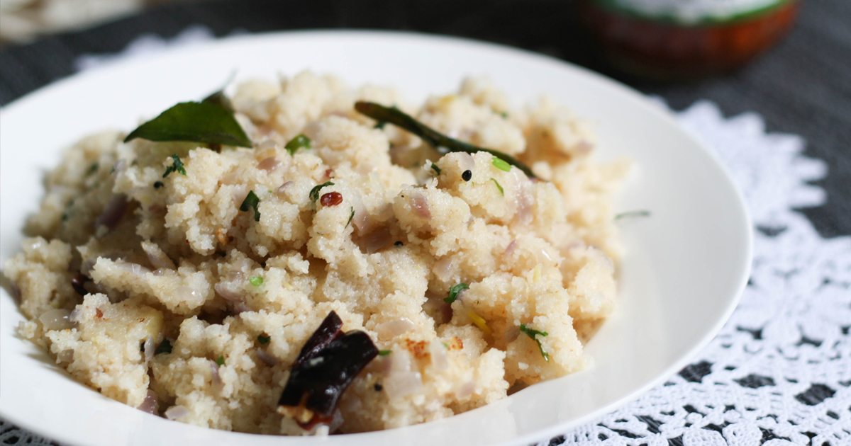Coconut Cashew Upma with Fresh Herbs