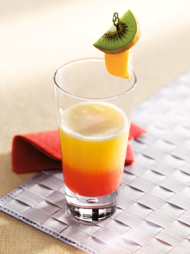 Agave-Muddled Tequila Sunrise