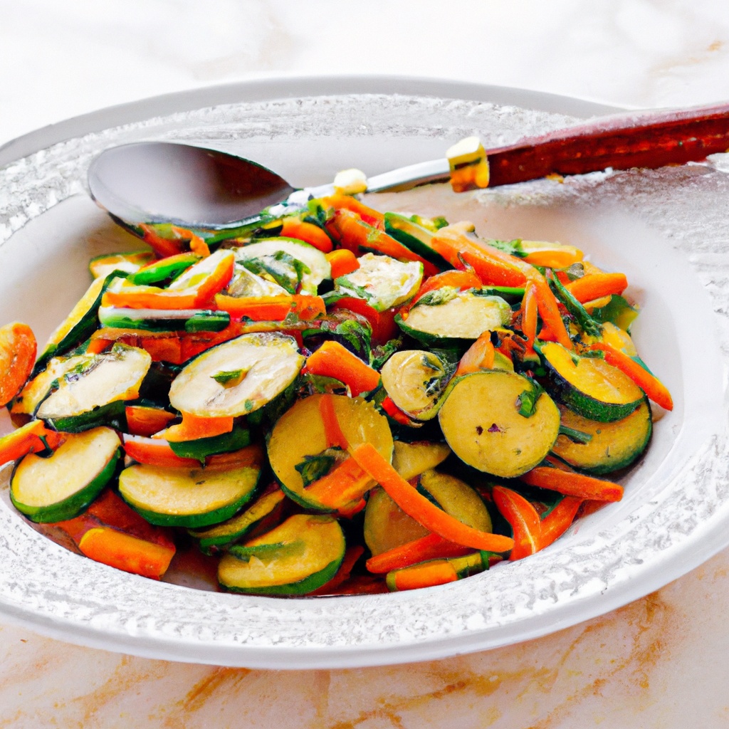 Sesame-Ginger Stir-Fried Carrots and Zucchini