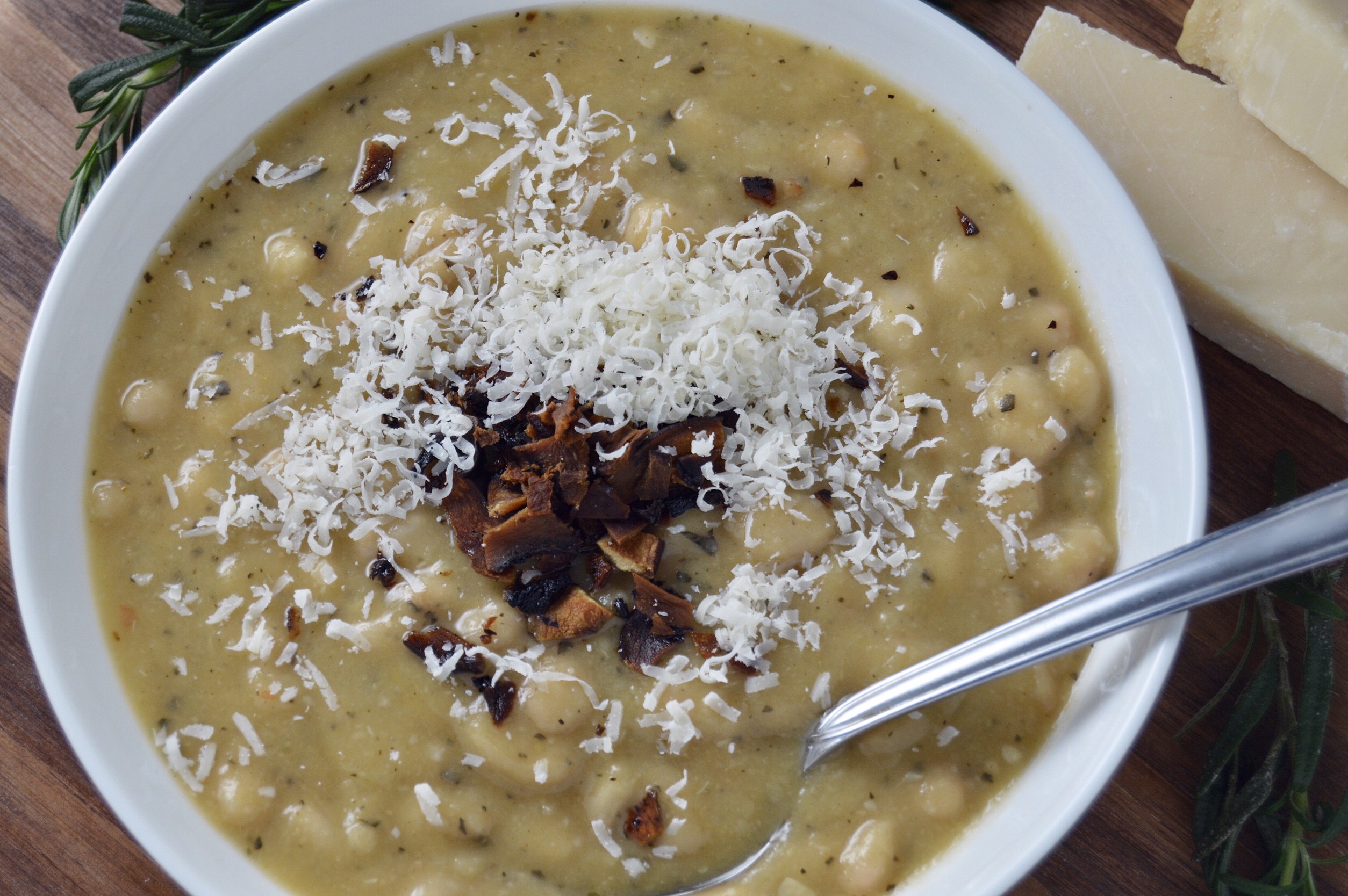 Slow-Simmered Vegetable and White Bean Stew with Rosemary