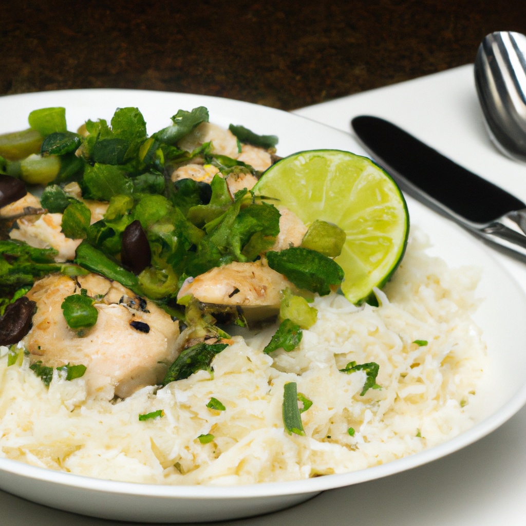 Cilantro-Lime Chicken with Black Beans