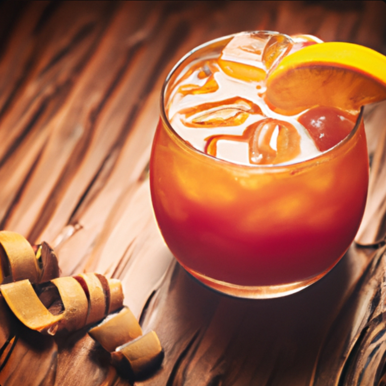 Classic Tiki Rum Punch with Fresh Fruit