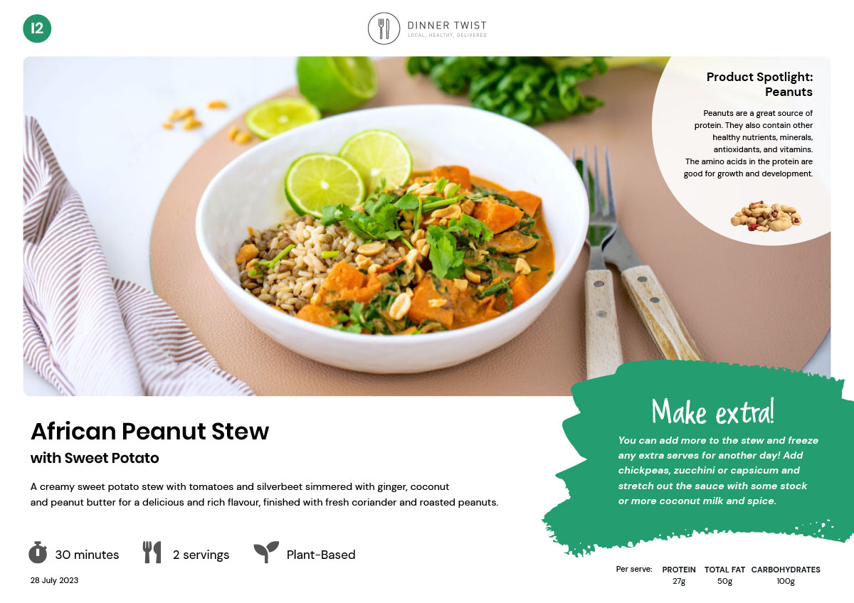 Slow-Simmered African Peanut Stew with Sweet Potato