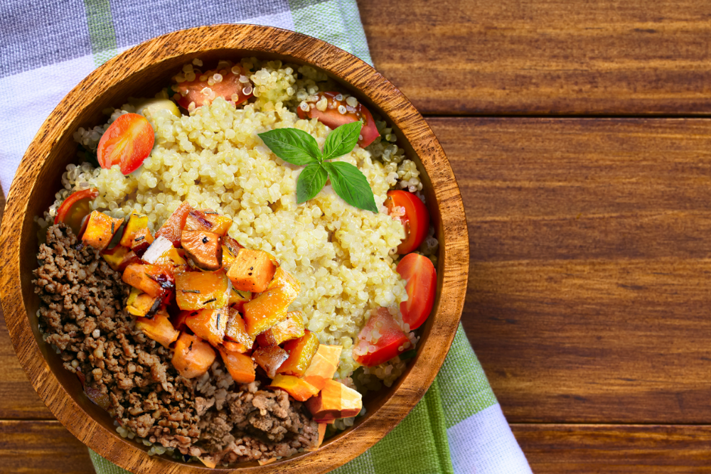 Savory Breakfast Quinoa Bowl with Avocado