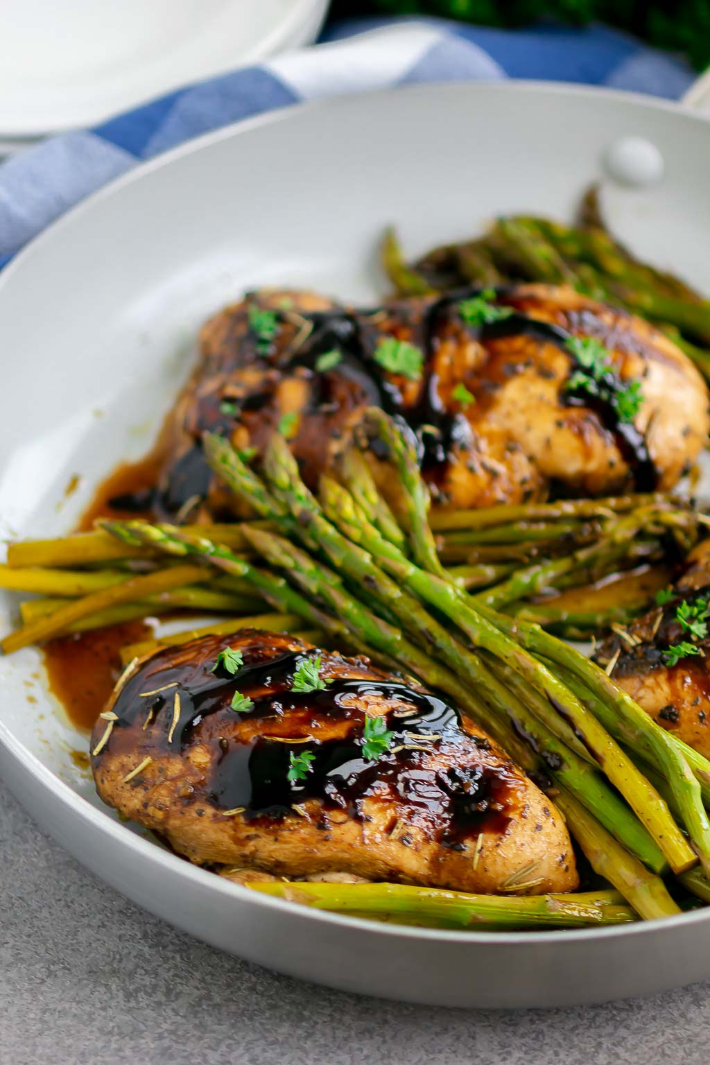 Rosemary-Glazed Chicken with Roasted Asparagus