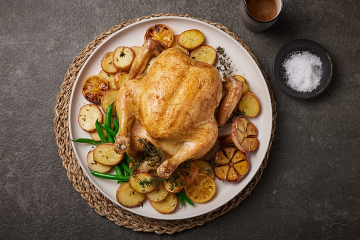 Thyme-Roasted Chicken with Lemon
