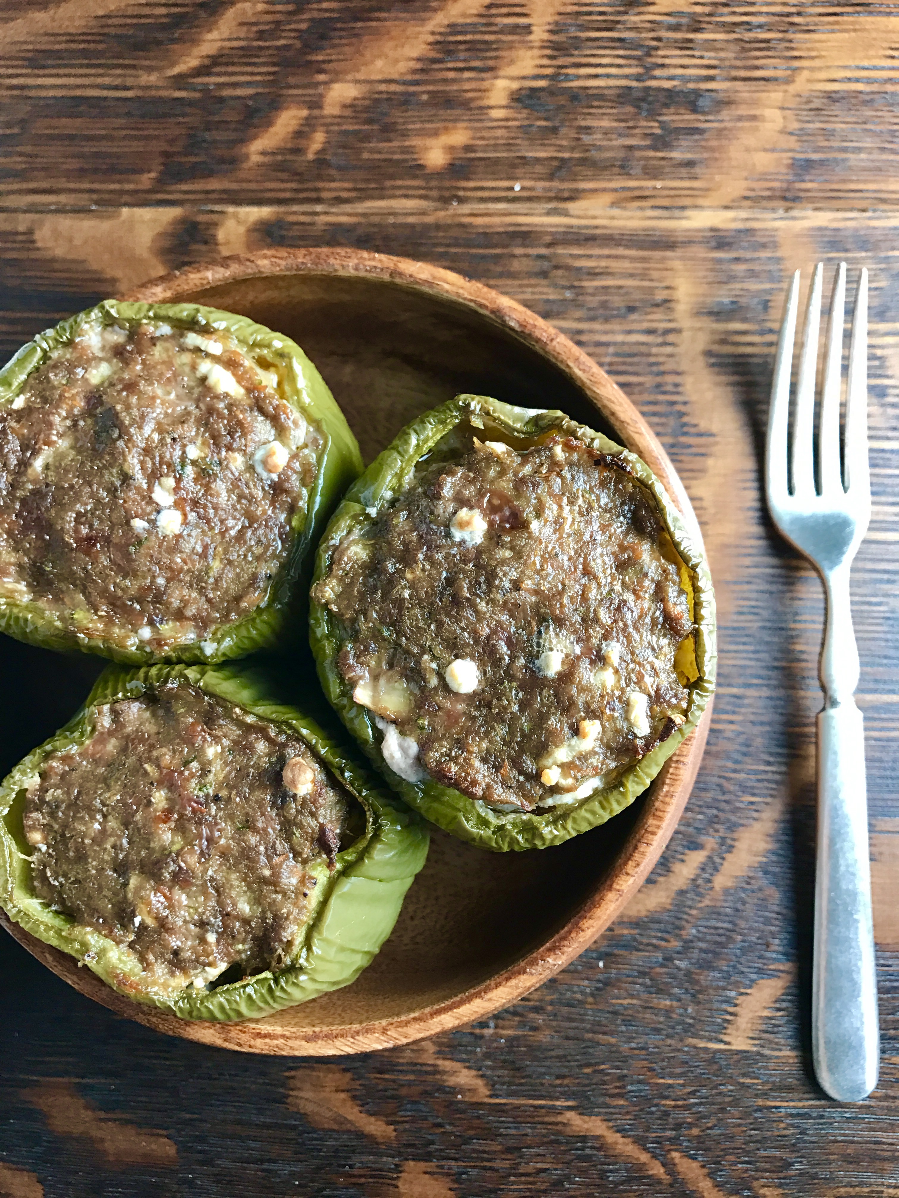 Bison Stuffed Peppers