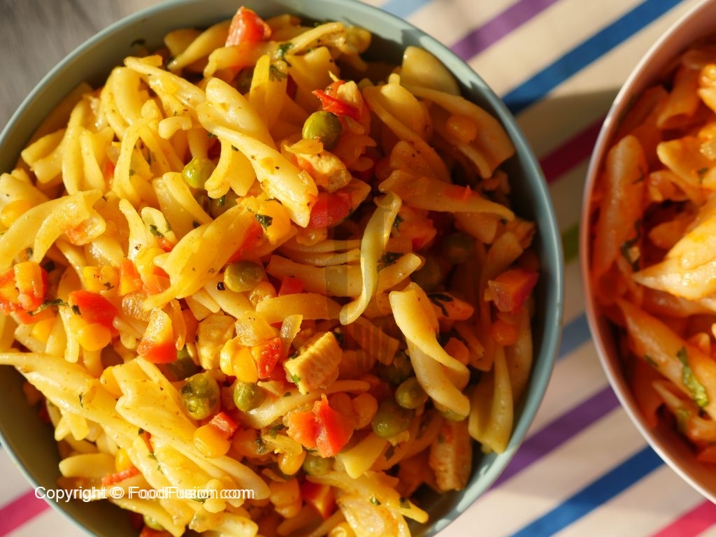 Soft Chicken and Vegetable Pasta for Toddlers