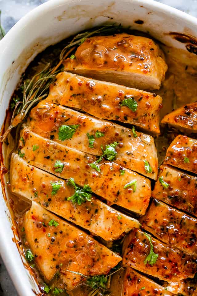 Honey-Mustard Baked Chicken with Root Vegetables