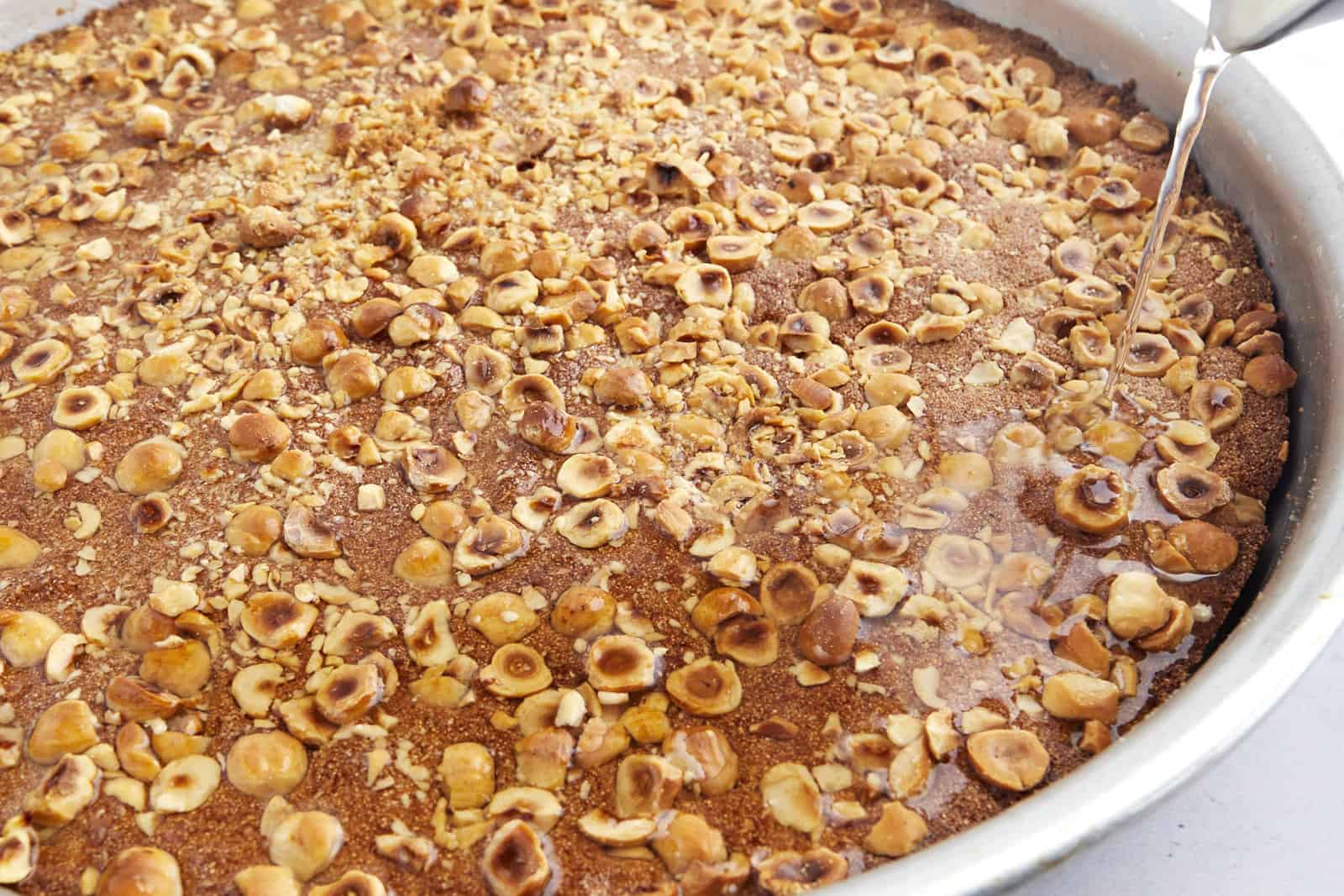 Orange Blossom-Scented Basbousa with Semolina