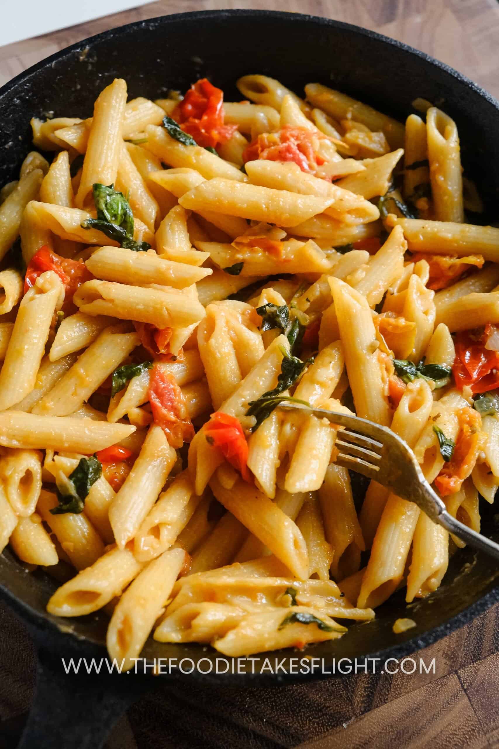 Sautéed Cherry Tomato Pasta with Fresh Dill