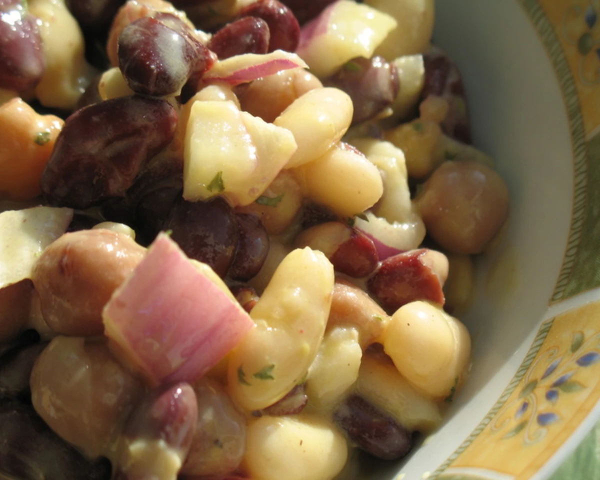 Two-Tone Bean Salad with Lemon Vinaigrette