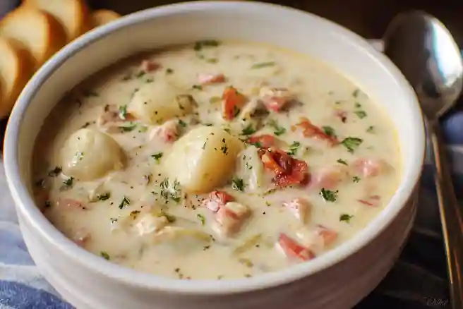 New England-Style Clam Chowder with Smoked Paprika