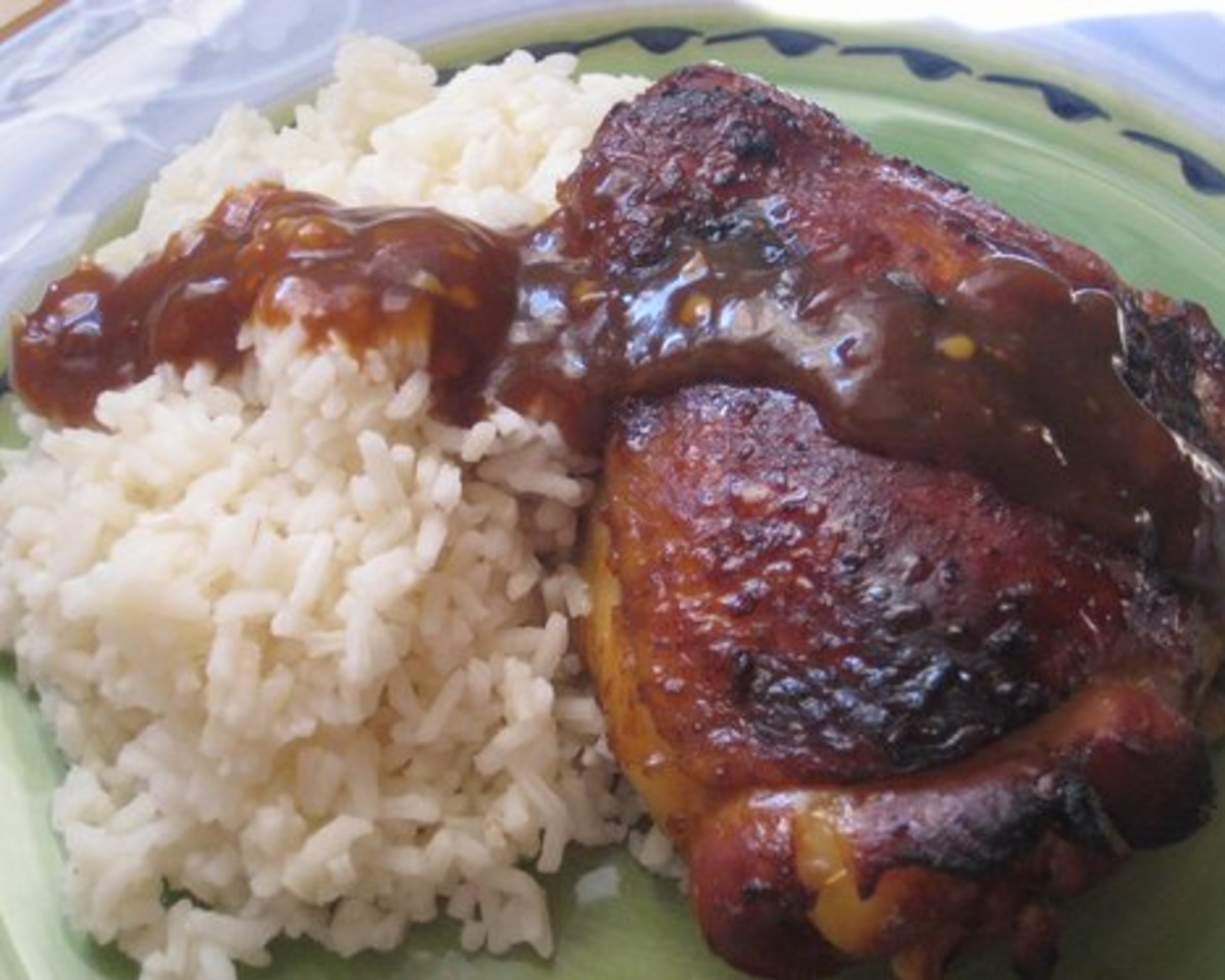 Honey-Soy Glazed Chicken Thighs with Sesame and Scallions