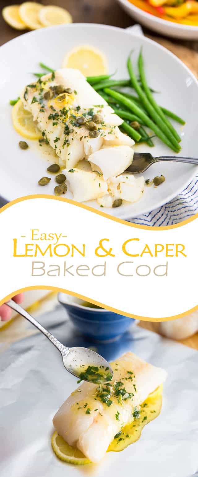 Saffron-Scented Cod with Lemon-Caper Sauce