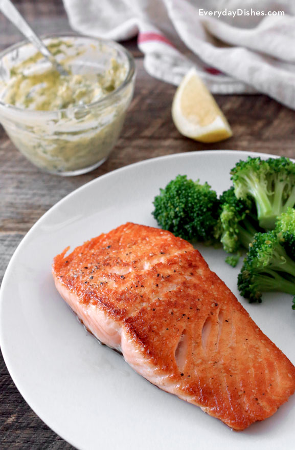 Quick Pan-Seared Salmon with Dill