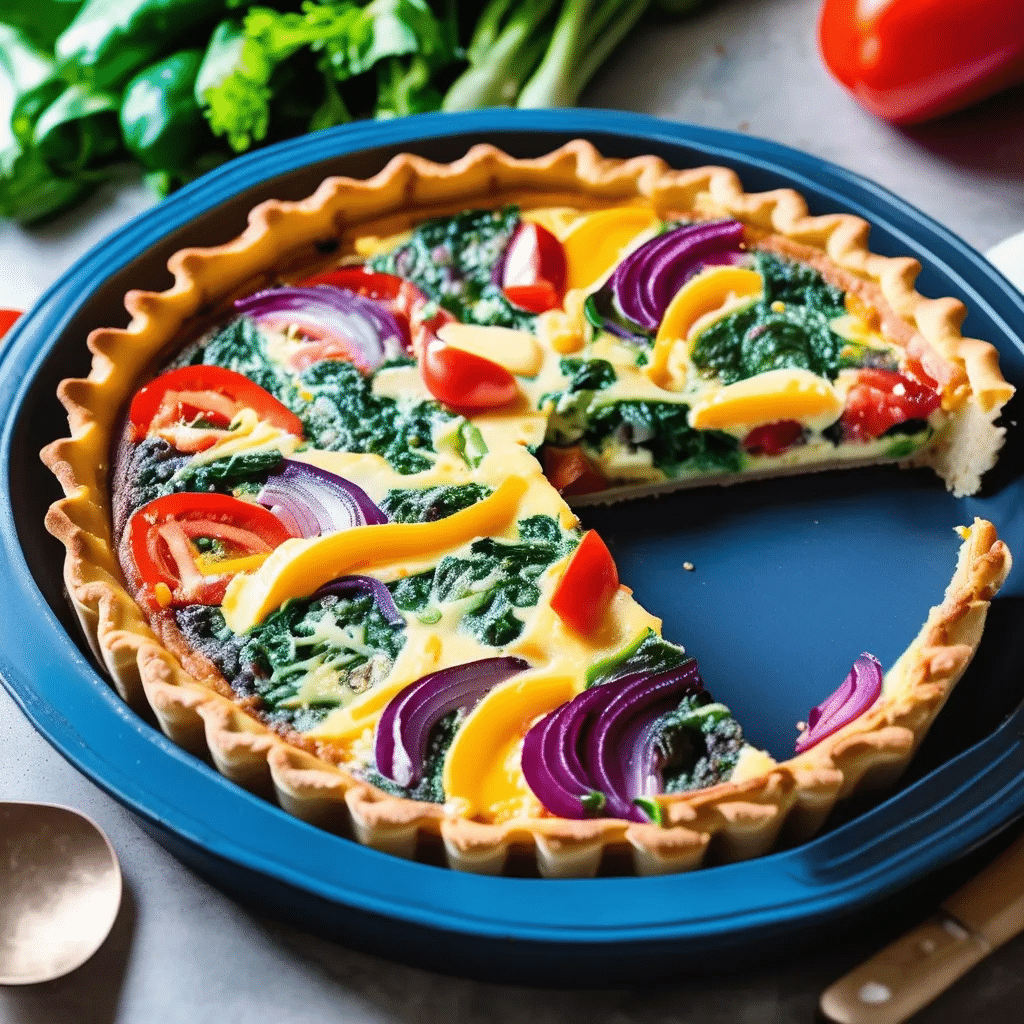 Wizard of Oz-Inspired Rainbow Quiche