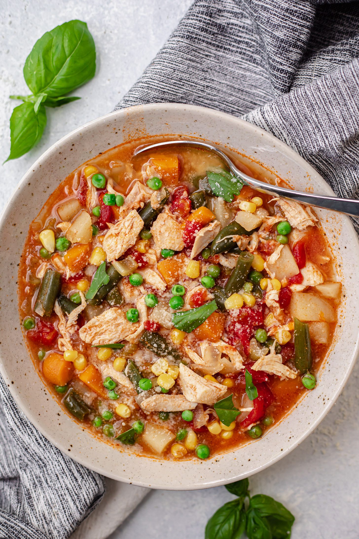 Slow-Simmered Chicken and Vegetable Soup with Fresh Herbs